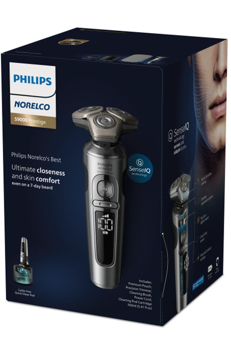 Philips Norelco S9000 Prestige, Wet & Dry Shaver with Precision Trimmer and Premium Case, Alternate, color,