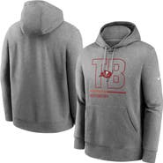Nike Men's Nike Heathered Gray Tampa Bay Buccaneers City Code Club Fleece Pullover Hoodie
