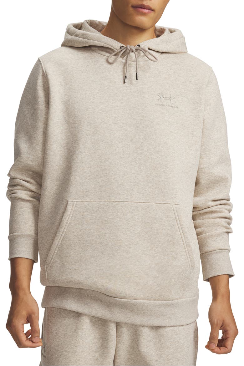UA Icon Fleece Hoodie, Main, color, 203 TIMBERWOLF TAUPE