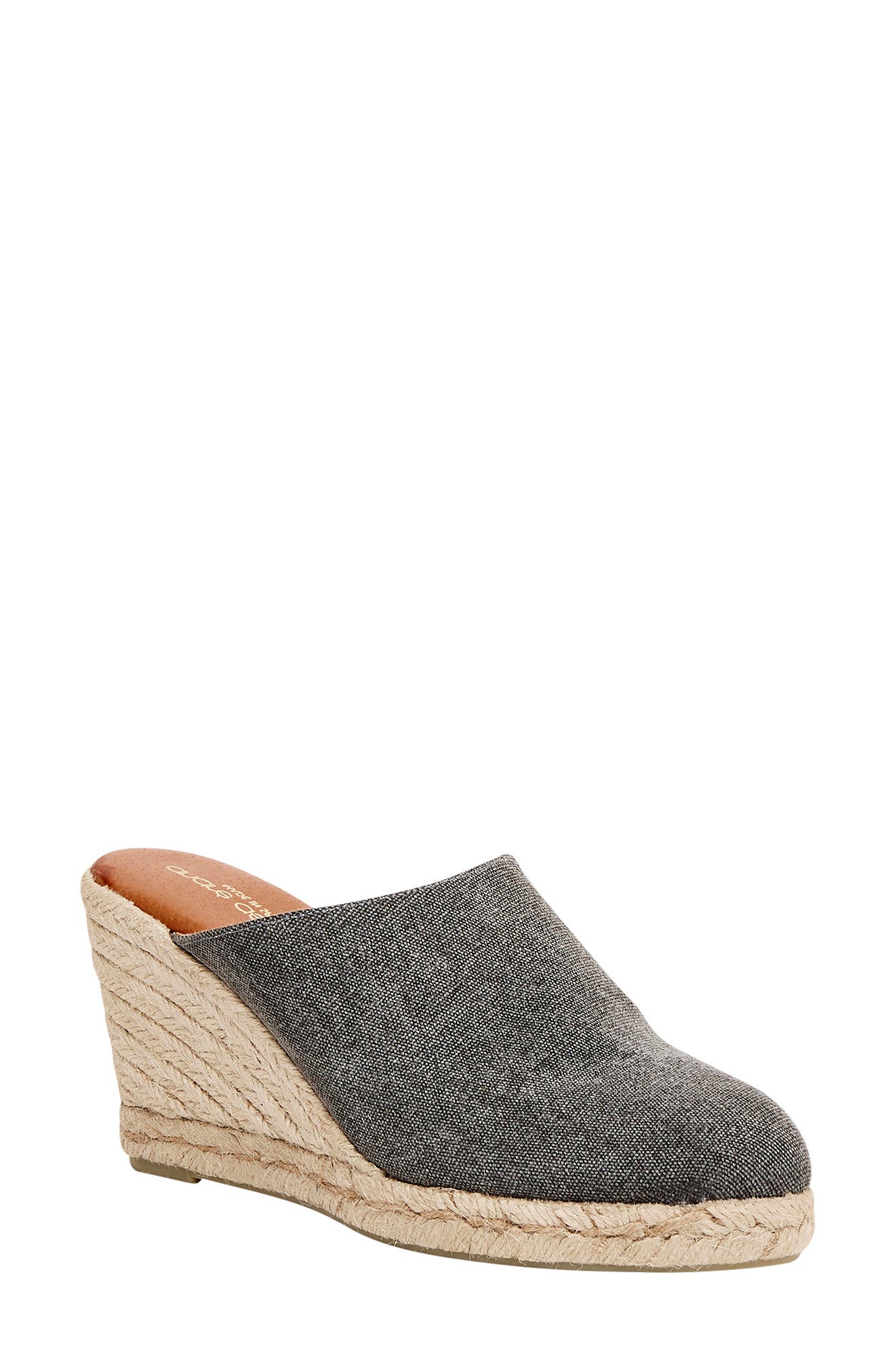 Rosette Mule, Main, color, NAVY FABRIC