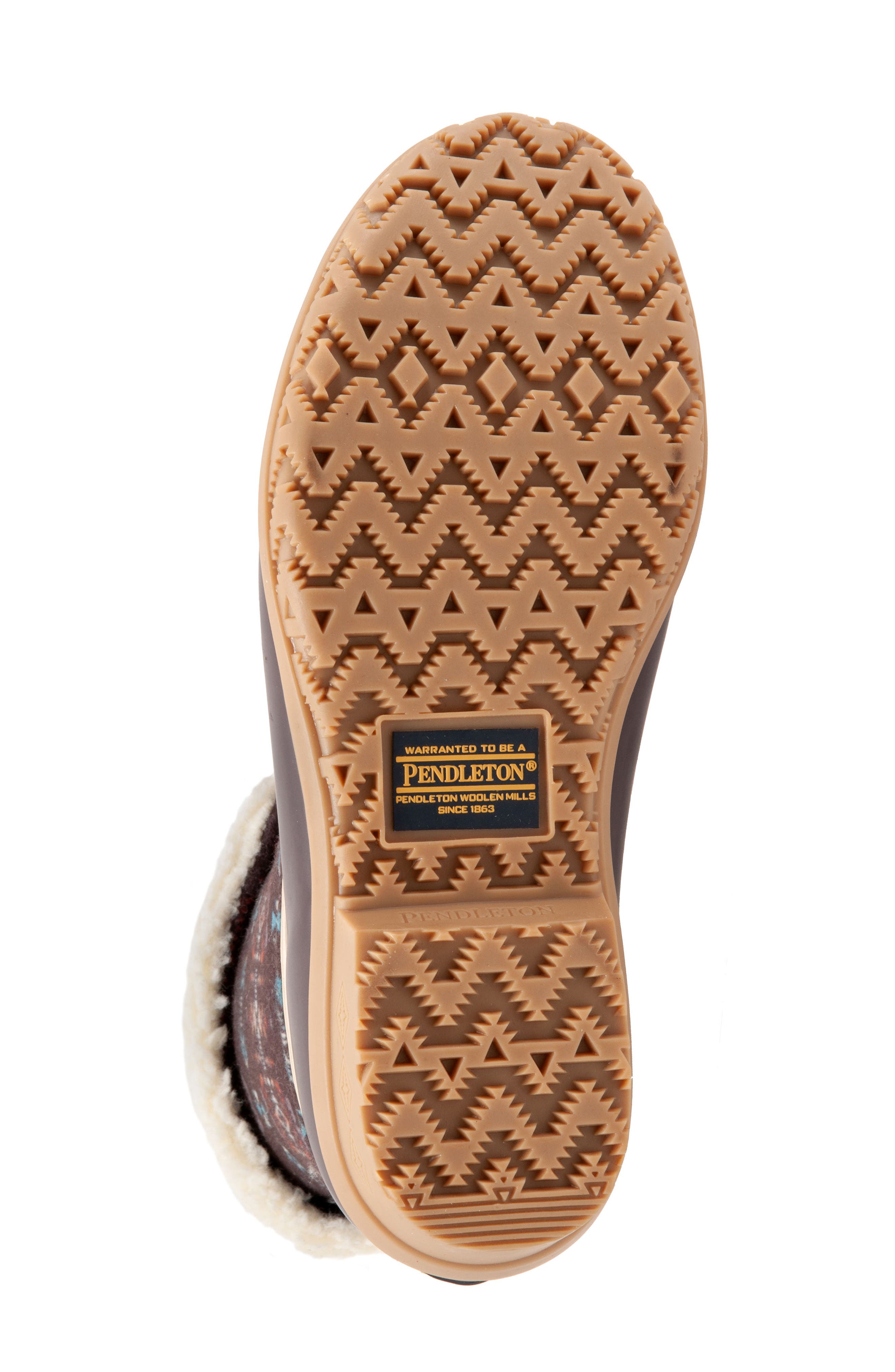 Pendleton Faux Shearling Lined Waterproof Duck Boot, Alternate, color, 