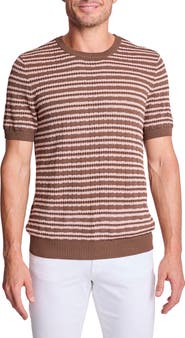 PAISLEY & GRAY Stripe Short Sleeve Knit T-Shirt