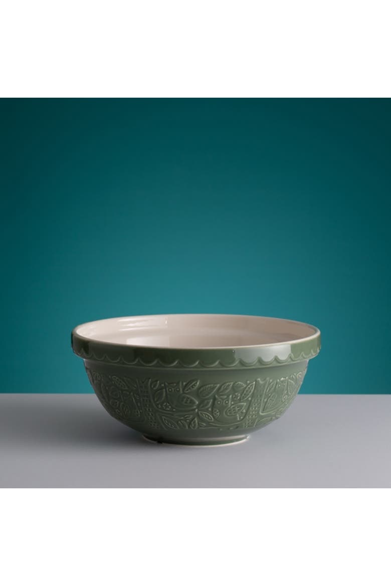 In The Forest Owl Size 18 Mixing Bowl, Dark Green, 2.85 Quart, Alternate, color, Dark Green