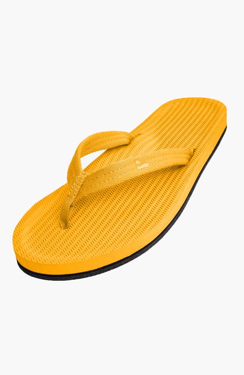 Responsibly-Made Tire Sole Easy Living Flip Flops (Female)