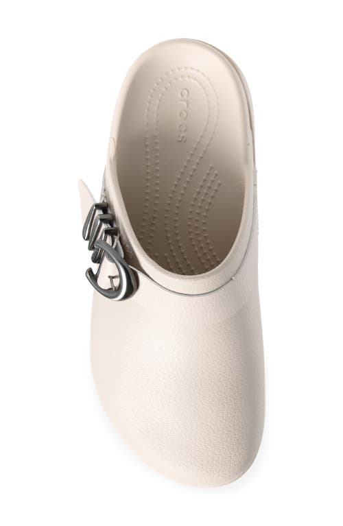 Crocs Dylan Boho Buckle Platform Clog In Neutral
