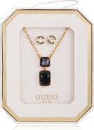 GUESS Pendant Necklace & Stud Earrings Set