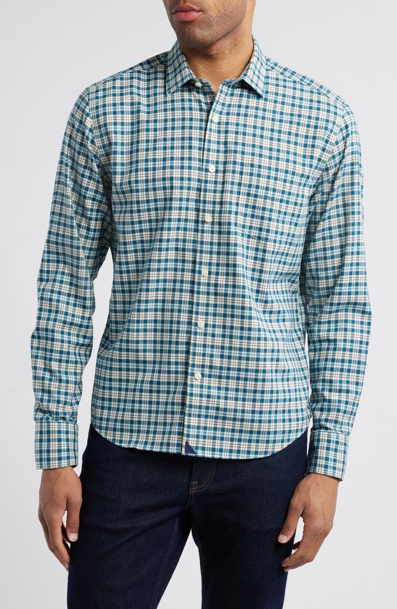 UNTUCKit Elrond Plaid Wrinkle Free Cotton Twill Button-Up Shirt, Main, color, 