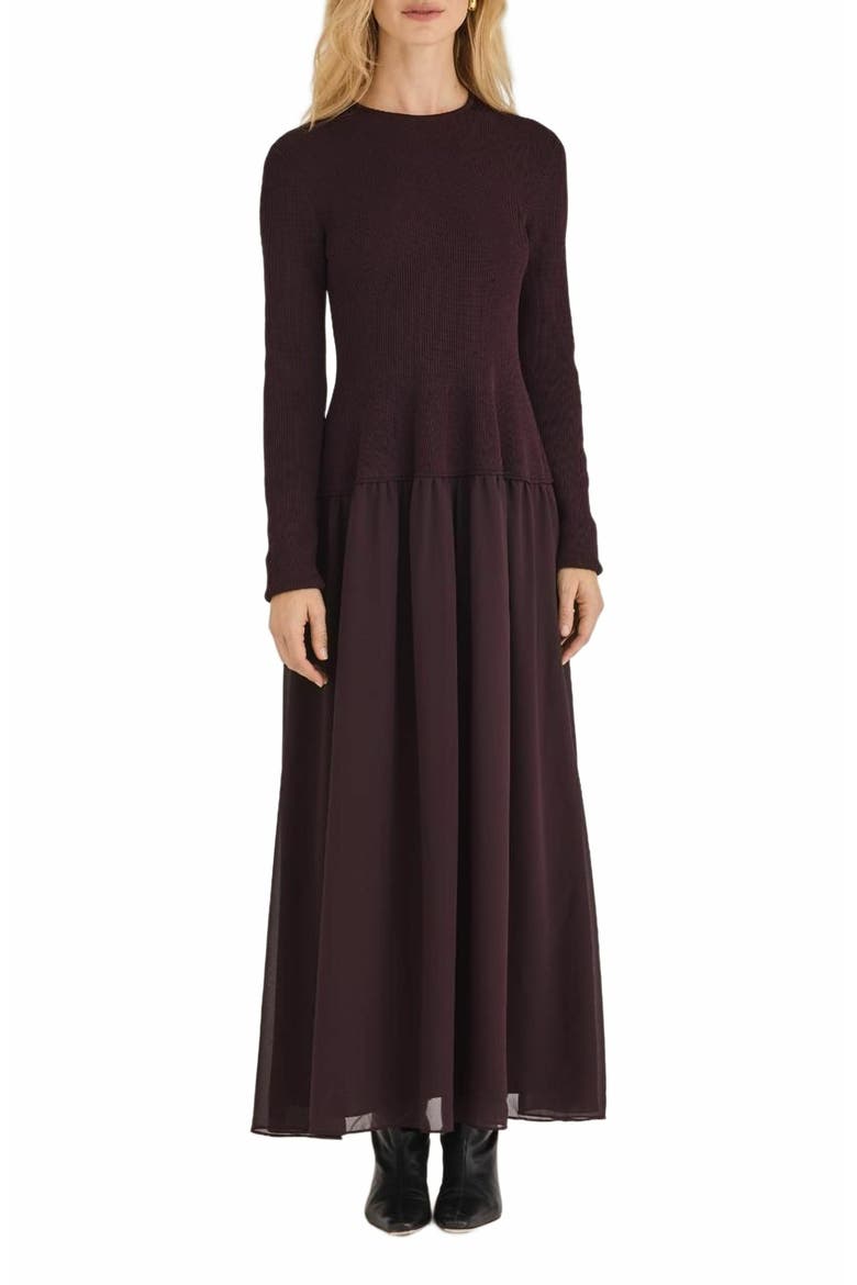 Calla Dress, Main, color, RAISIN