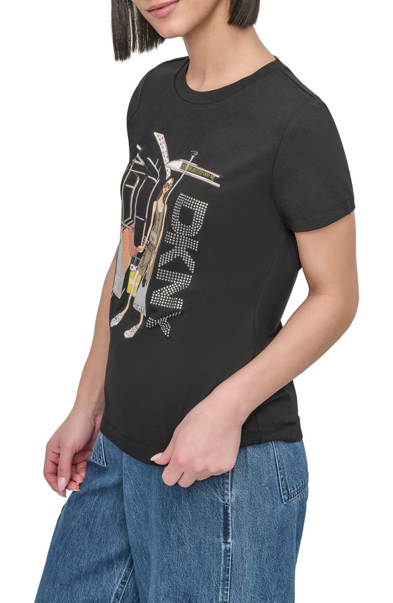 DKNY Subway Graphic T-Shirt, Alternate, color,