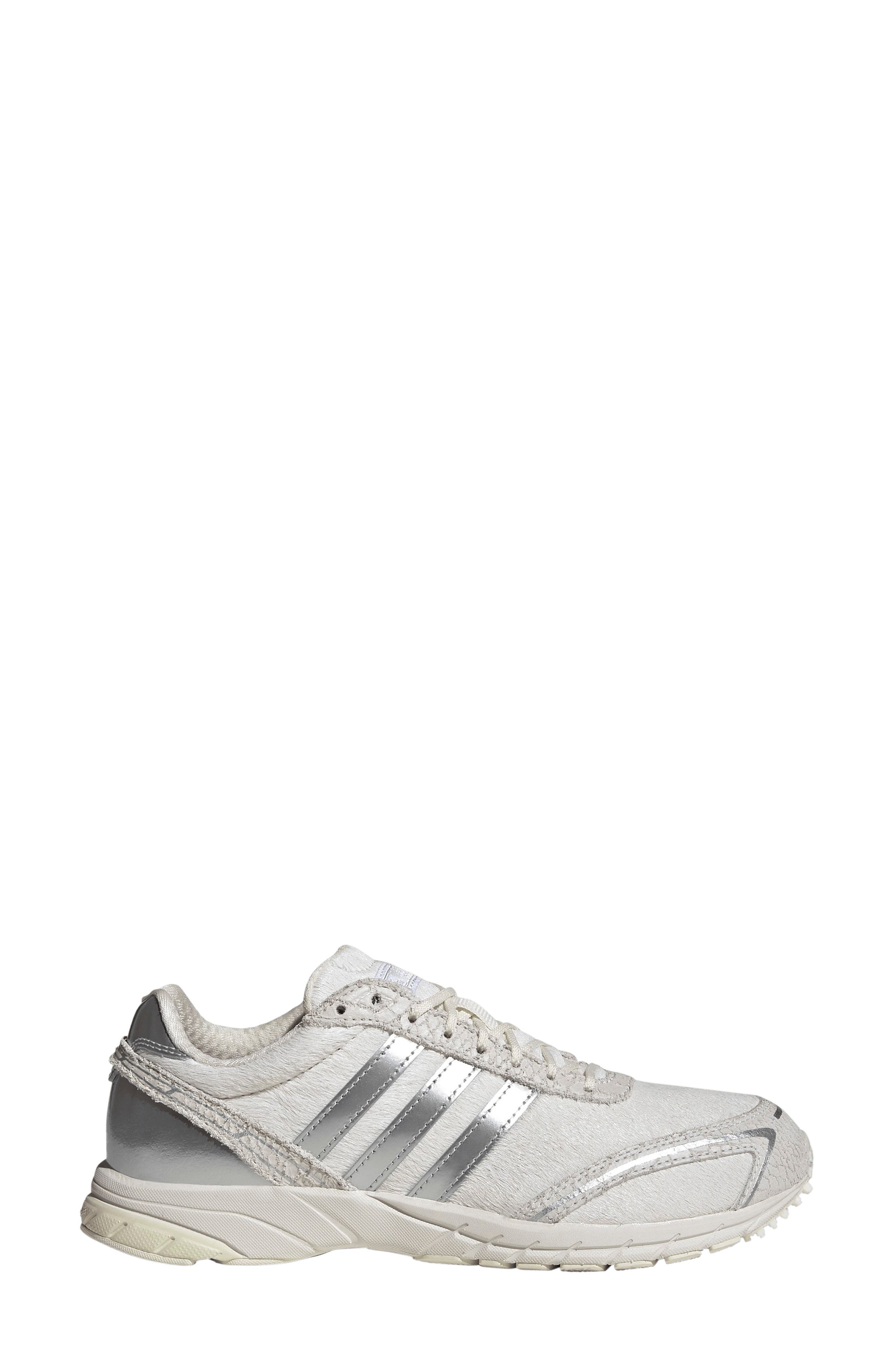 Adizero Adios OG Sneaker, Alternate, color, OFF WHITE/ SILVER/ WHITE