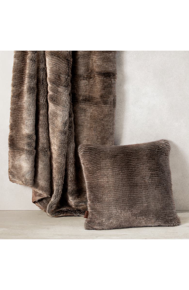 UGG<sup>®</sup> Kylan Faux Fur Throw, Alternate, color,