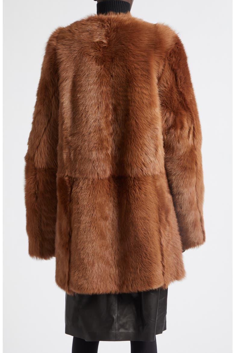 Genuine Shearling Coat, Alternate, color, GINGER