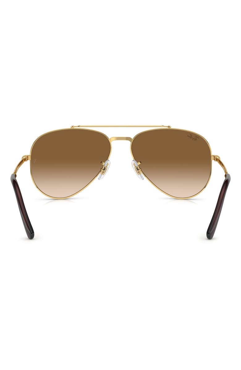 Ray-Ban New Aviator 58mm Gradient Sunglasses, Alternate, color, Gold Flash