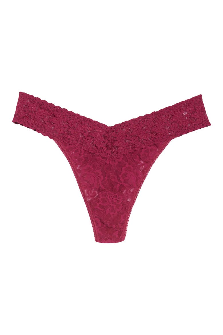 Original Rise Thong, Alternate, color, DARK POMEGRANATE RED