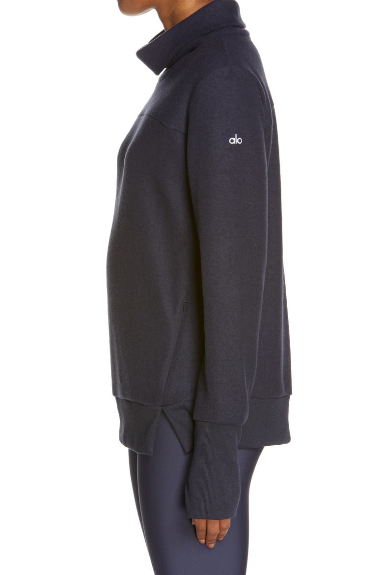 Warmth Cover-Up Turtleneck, Alternate, color, DARK NAVY
