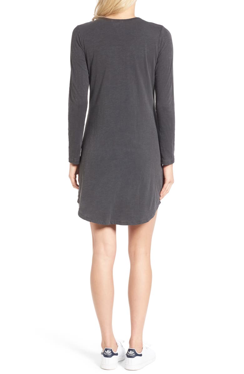 Sundry Long Sleeve T-Shirt Dress, Alternate, color, 