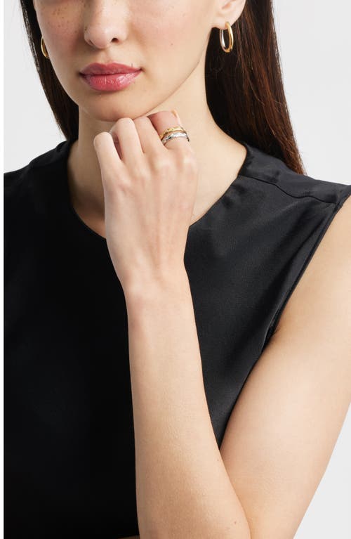 Nordstrom Two-tone Oval Hoop Earrings In Multi