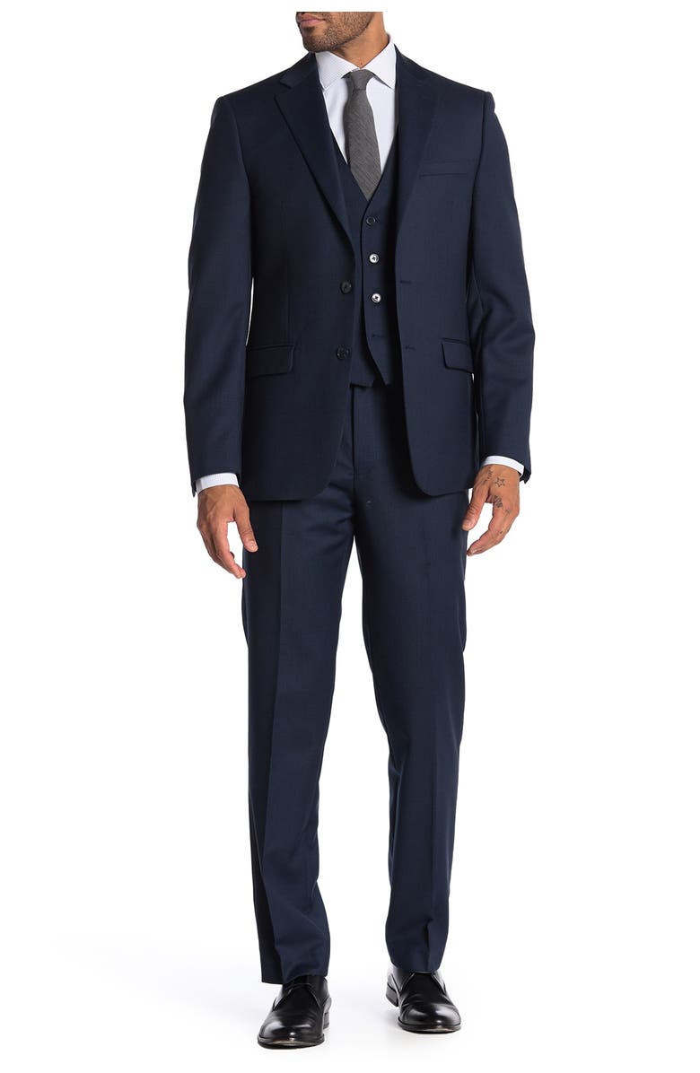 Calvin Klein Bidseye Wool Suit Separate Slim Fit Pants, Alternate, color,