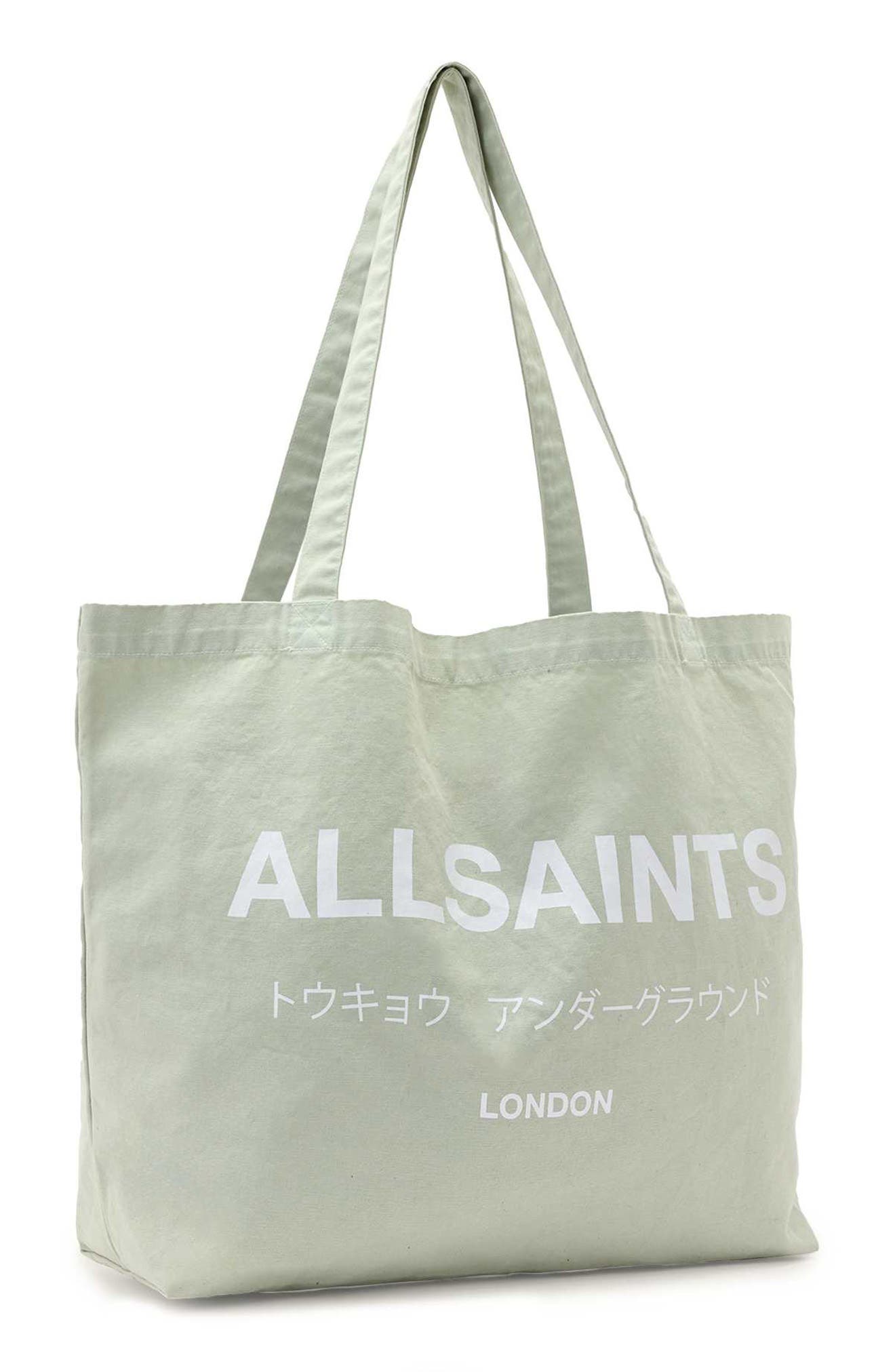 AllSaints Underground Tote, Alternate, color, Powdered Green