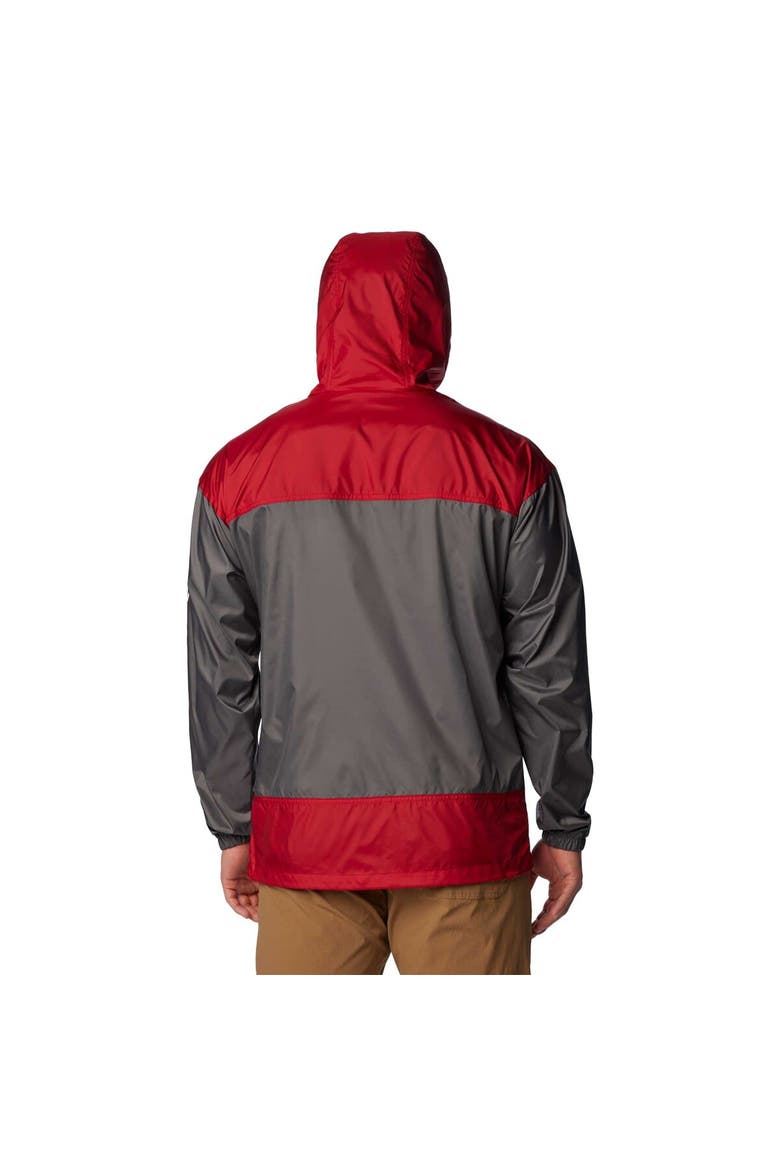 Men's Columbia Charcoal Oklahoma Sooners Flash Challenger Omni-Shade Full-Zip Windbreaker Hoodie Jacket, Alternate, color, Charcoal