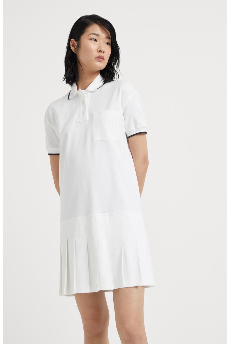 Cotton dress, Alternate, color, White
