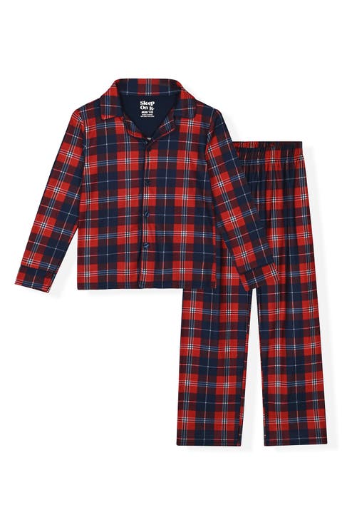Kids' Plaid 2-Piece Pajamas (Big Kid)