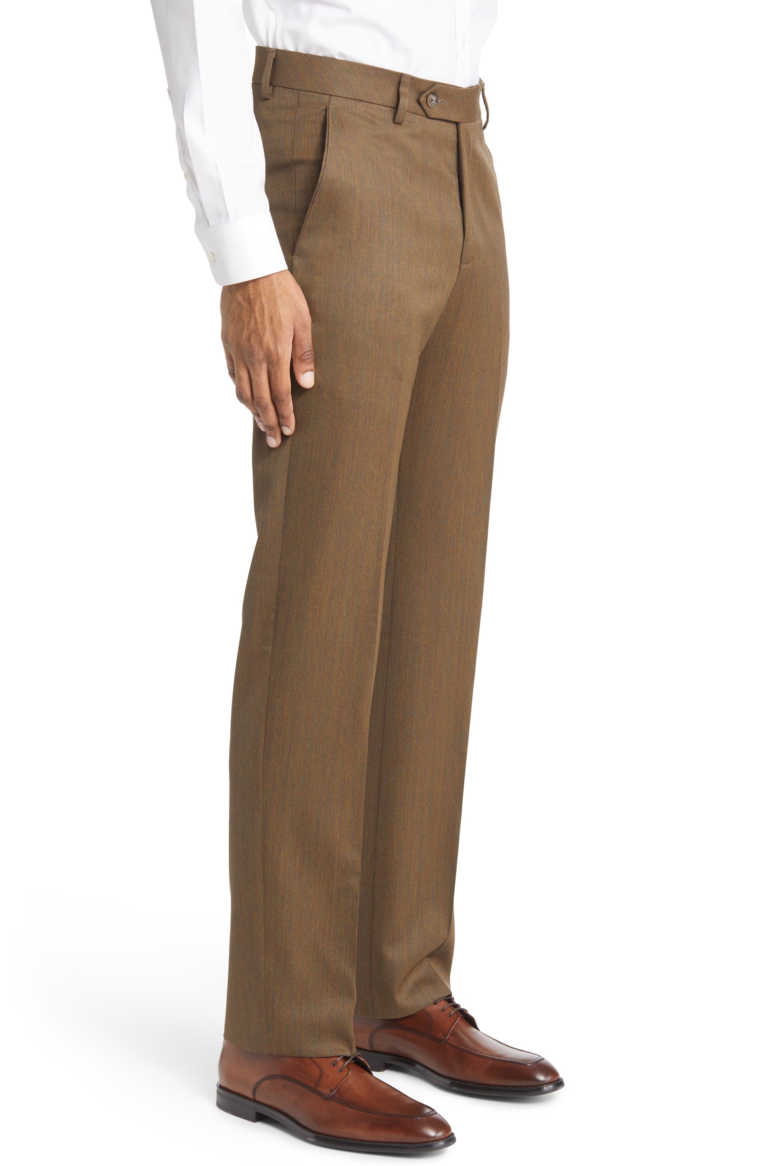 Pleated Worsted Wool Gabardine Pants (Men) | Nordstrom