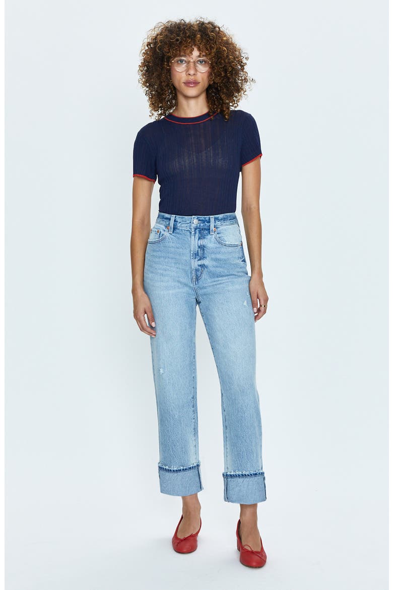 Cassie High Waist Crop Straight Leg Jeans, Alternate, color, PANORAMA VINTAGE