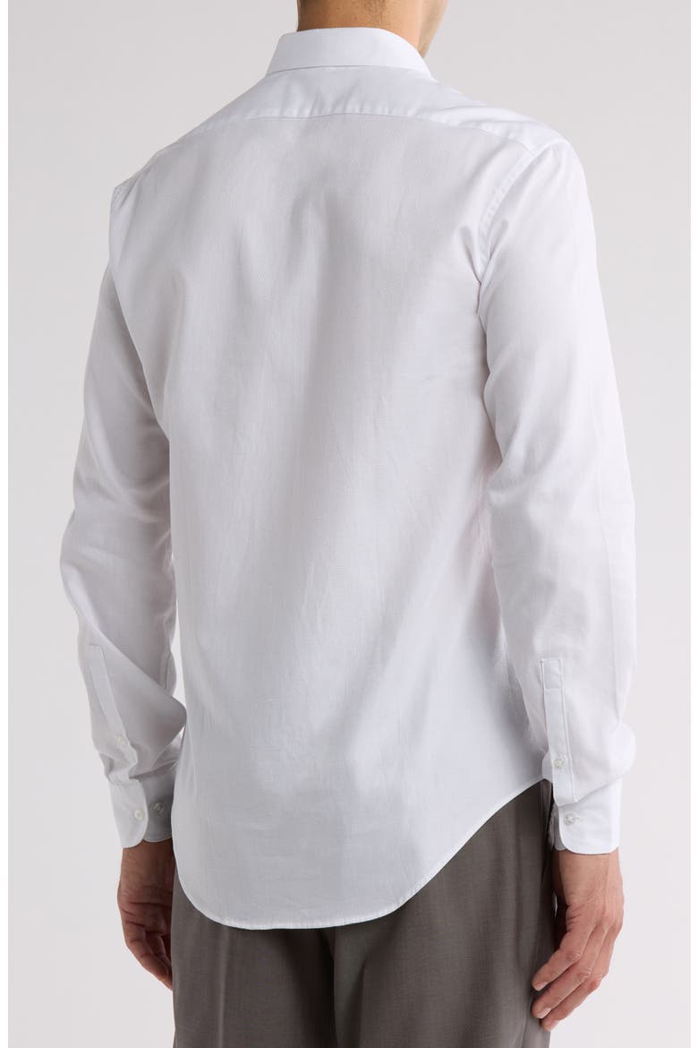 Slim Fit Tuxedo Dress Shirt, Alternate, color, WHITE