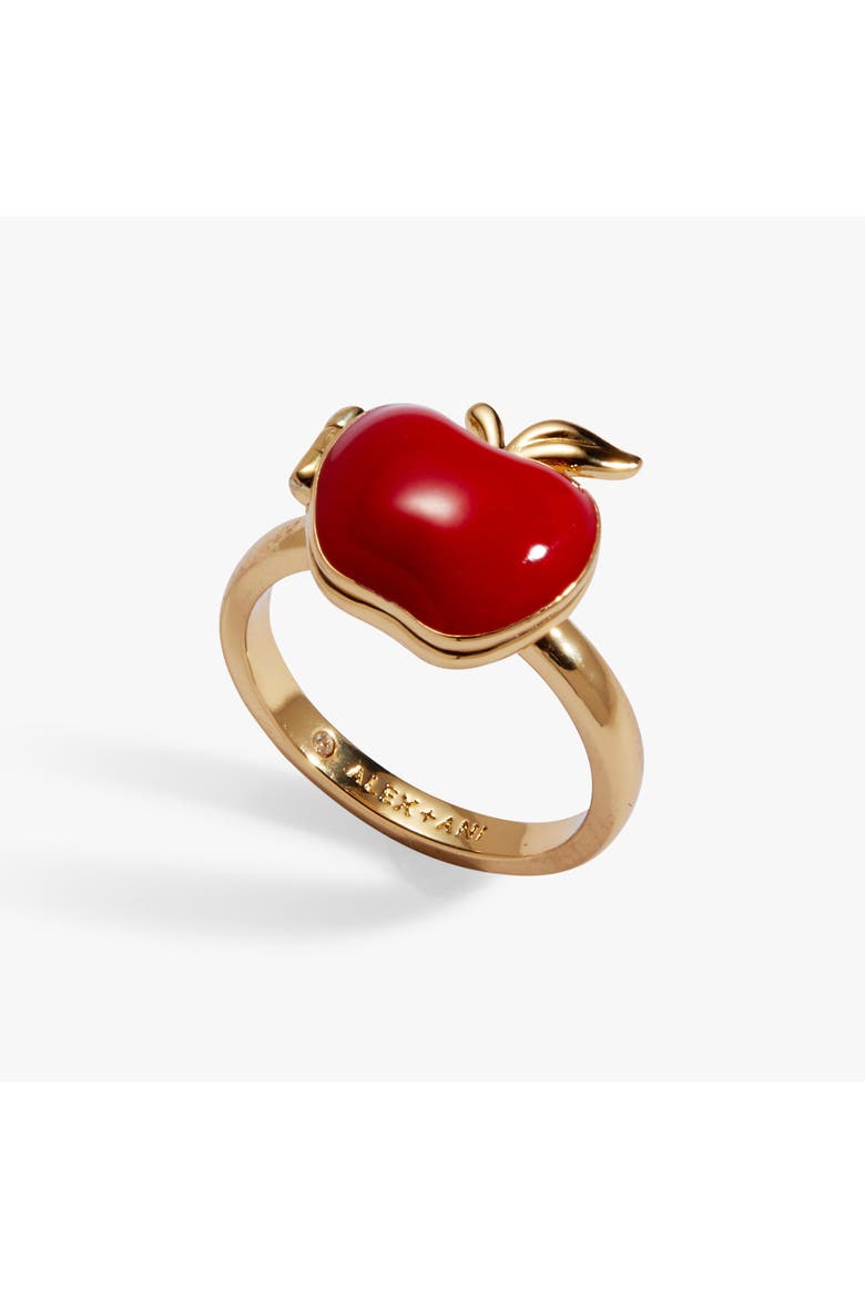 'Apple of My Eye' Locket Ring, Main, color, Gold