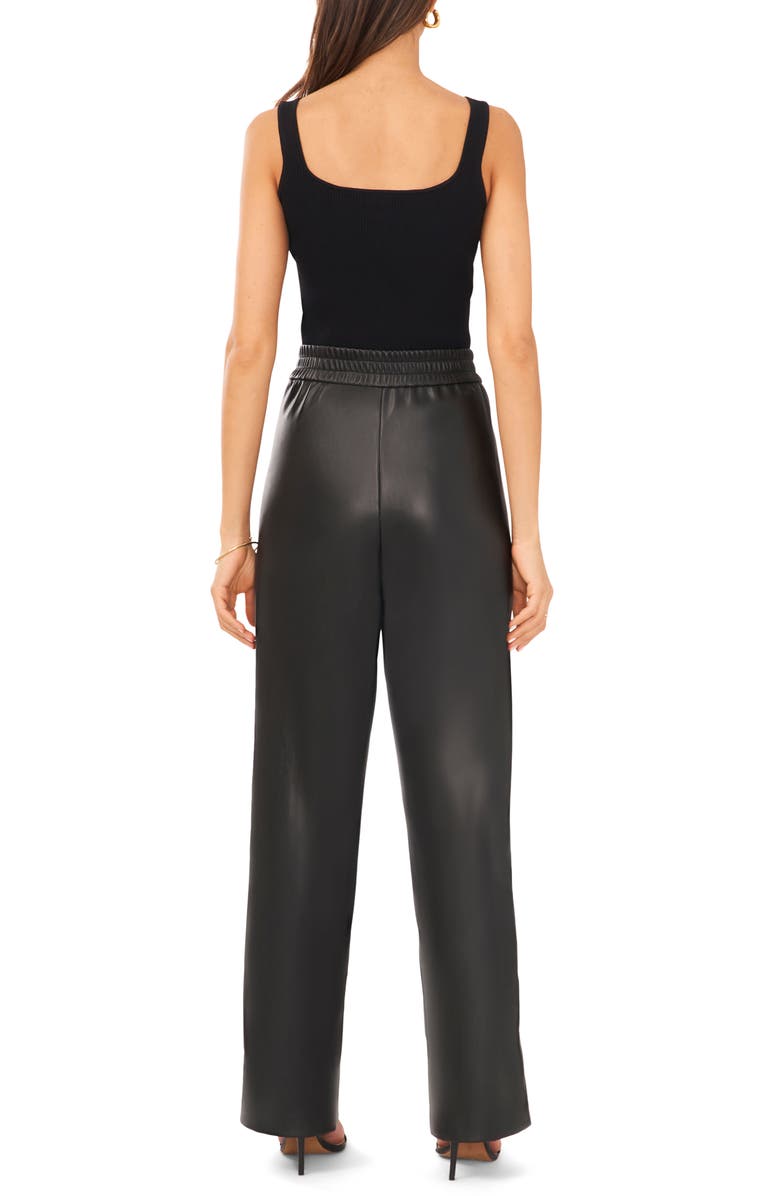 Halogen<sup>®</sup> Faux Leather Pants, Alternate, color, Rich Black 060