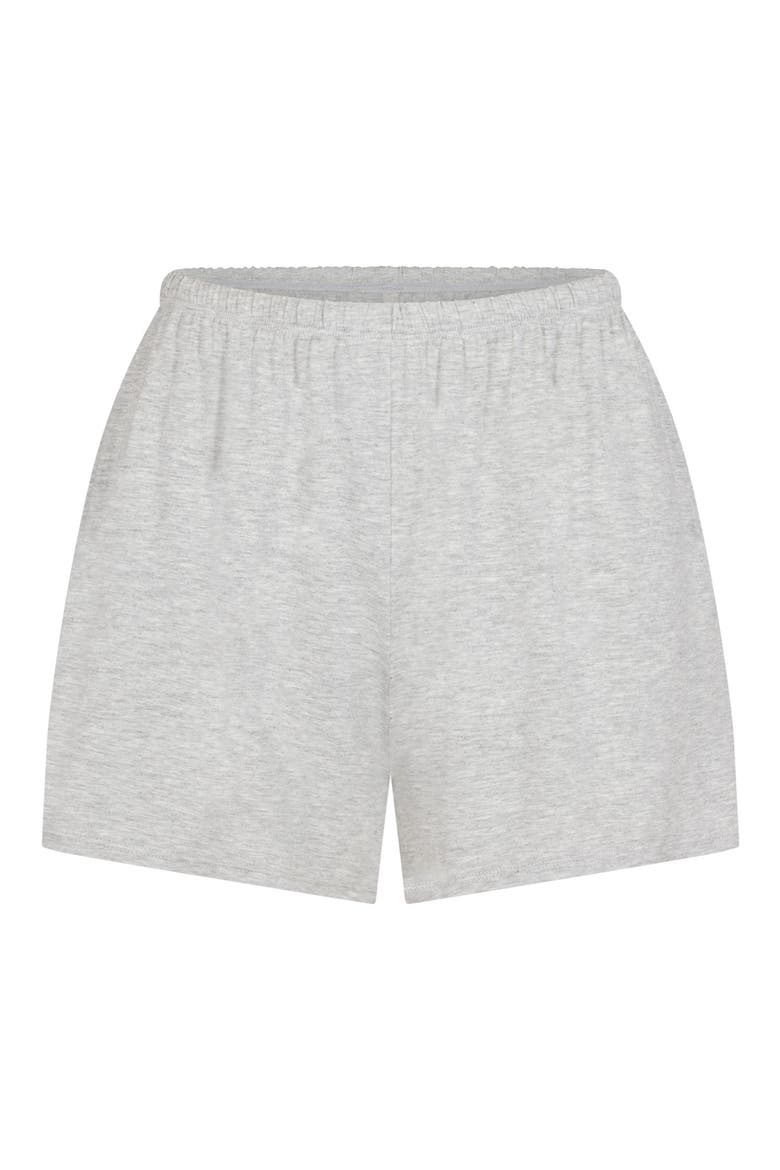 Sleep Short Pajamas, Alternate, color, LIGHT HEATHER GREY