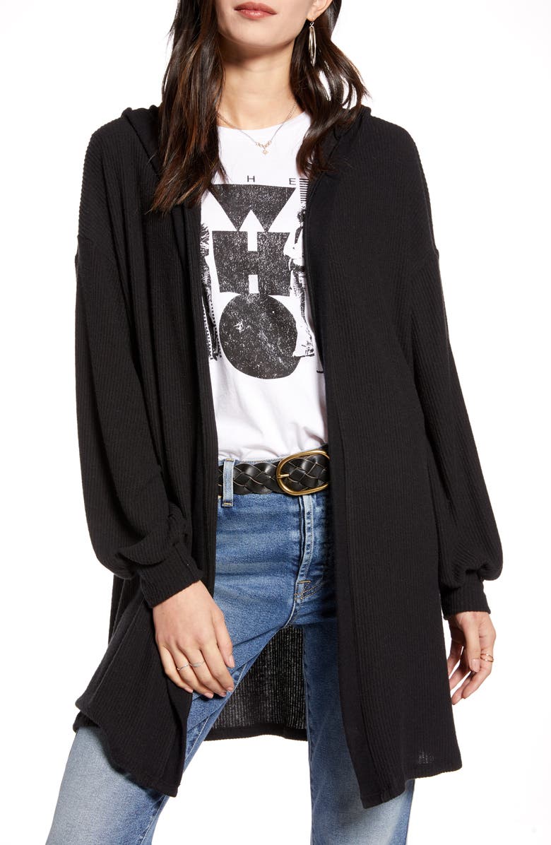 Treasure & Bond Cozy Hooded Cardigan, Main, color, 