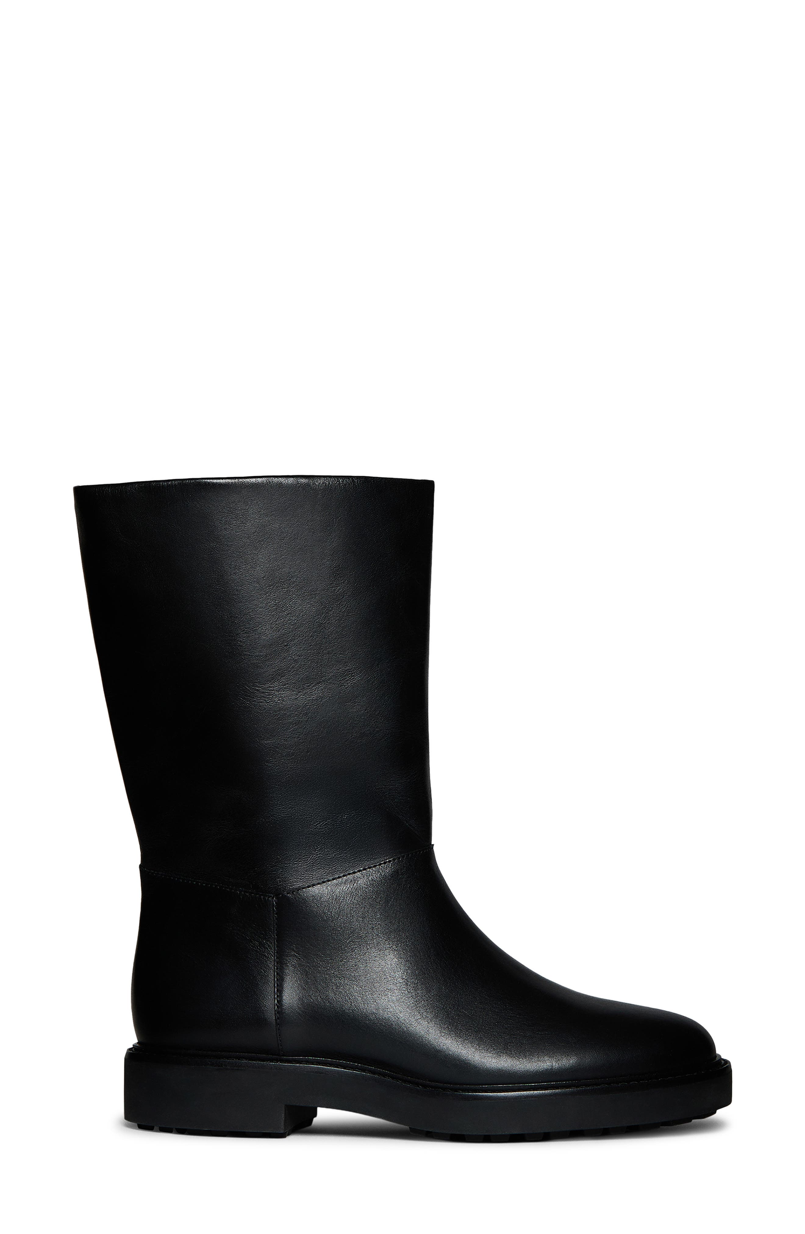 Reformation Dorinda Boot, Alternate, color, Black Leather