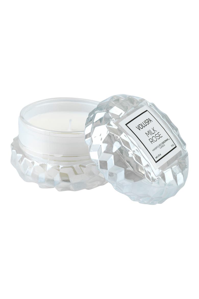 Roses Macaron Candle, Alternate, color, MILK ROSE
