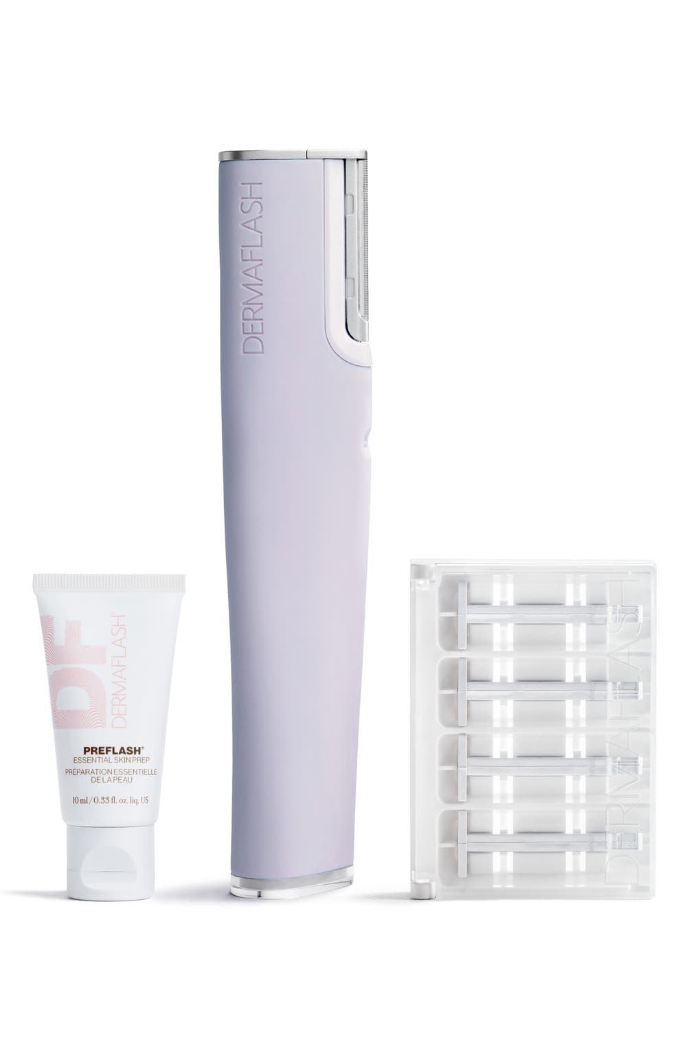 LUXE+ Advanced Sonic Dermaplaning & Peach Fuzz Removal Set, color, LILAC
