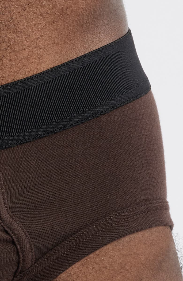 TOM FORD Cotton Stretch Jersey Briefs, Alternate, color, Chocolate