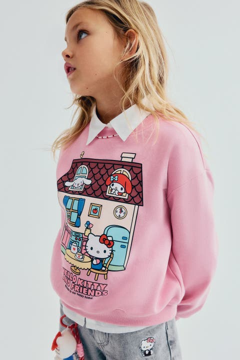 Printed Brushed-Inside Sweatshirt