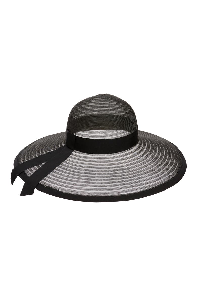 Sunny Wide Brim Sun Hat, Alternate, color, BLACK