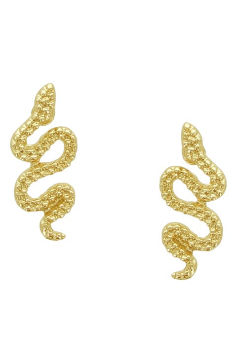Snake Slither Stud Earrings