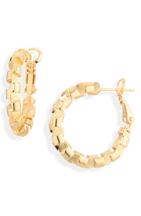 Harlee Geometric Hoop Earrings