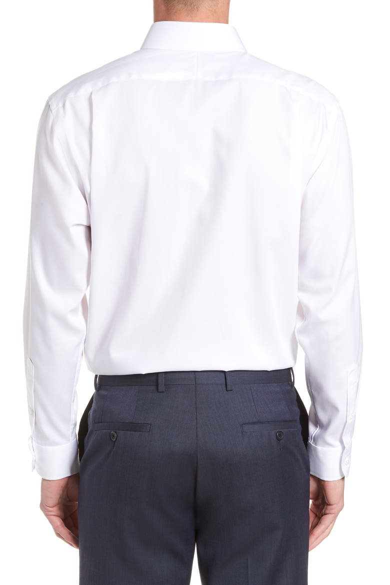 Traditional Fit Non-Iron Dress Shirt, Alternate, color, WHITE