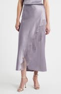 BOSS Lace Trim Midi Skirt