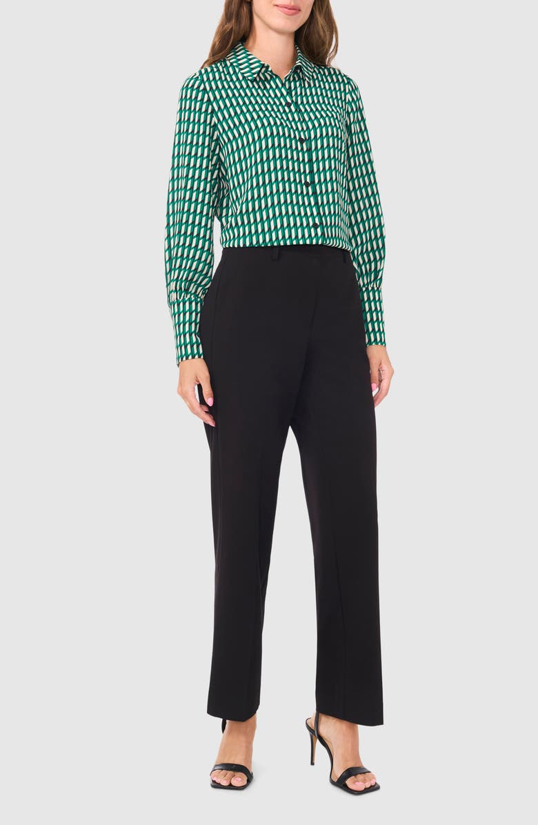 Halogen<sup
®</sup
 Woven Button Front Shirt, Alternate, color, 