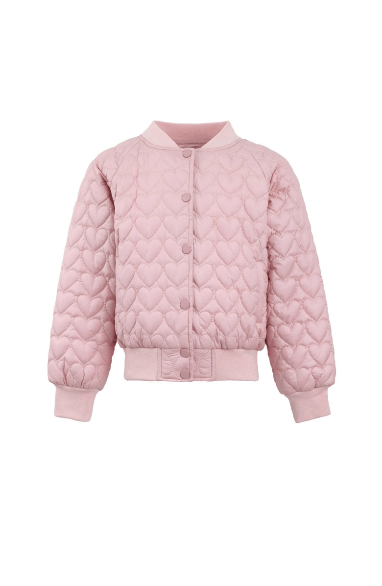 Lola + The Boys I Love You Puffer, Main, color, Pink