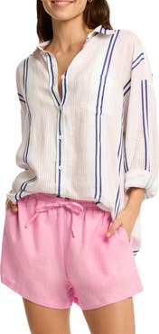Sea Level Newport Beach Cover-Up Shirt