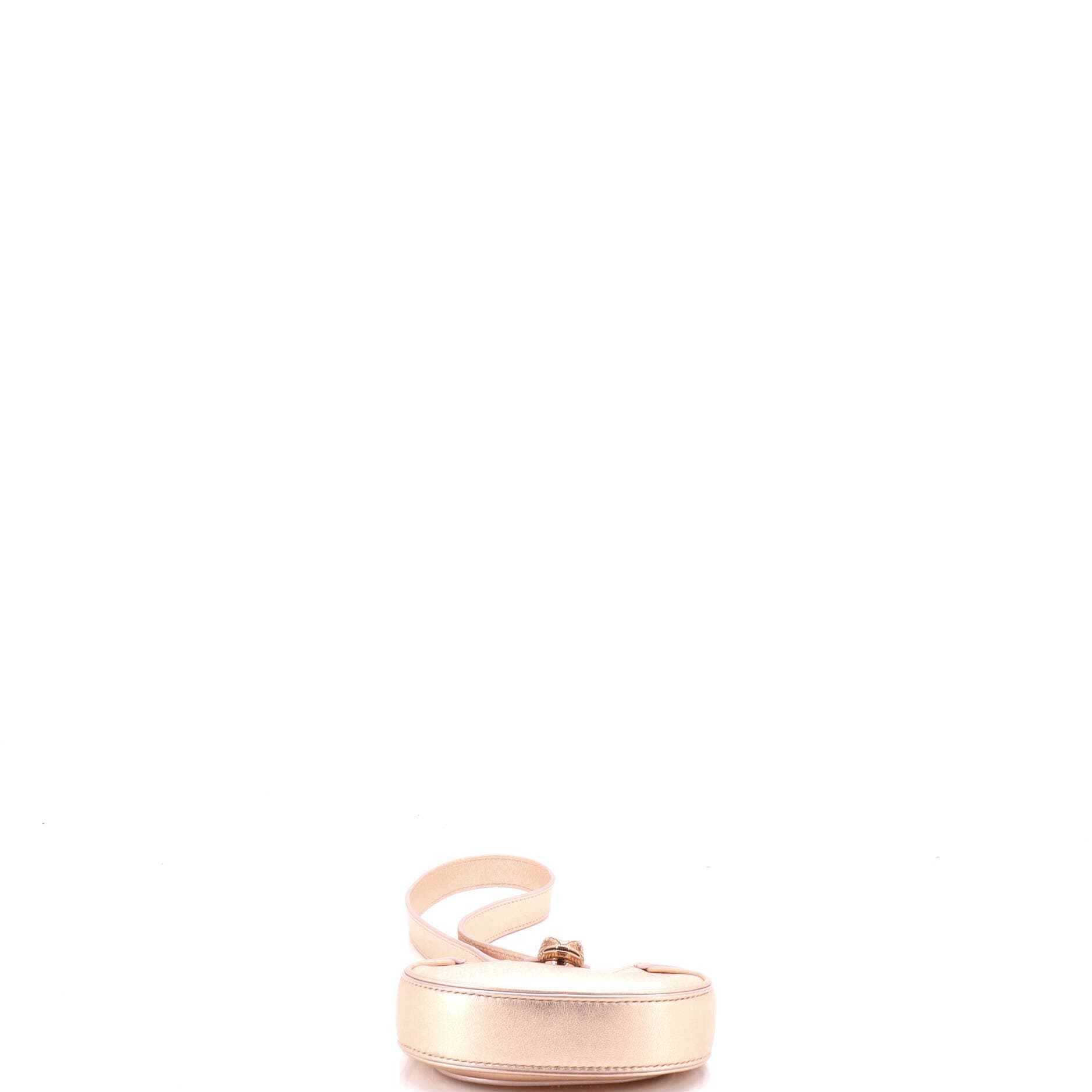 Serpenti Ellipse Crossbody Bag Leather Micro, Alternate, color, Metallic Gold