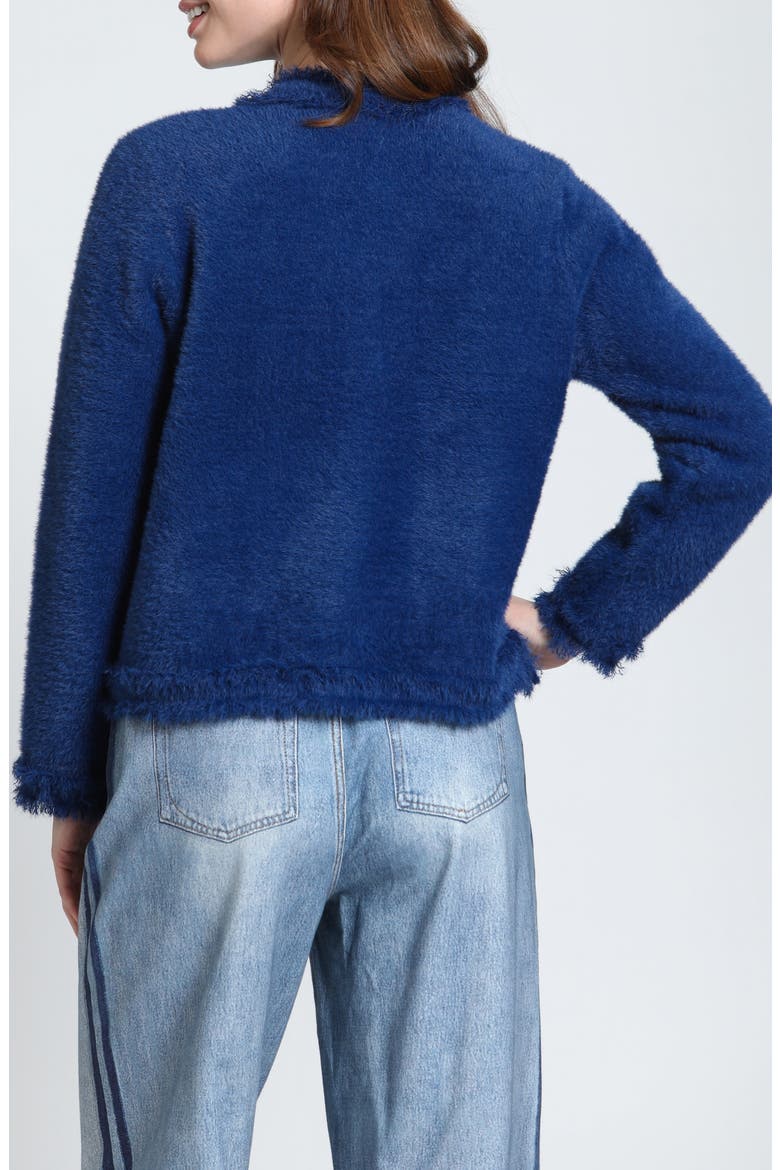 Frayed Edge Jacket, Alternate, color, SAPPHIRE BLUE