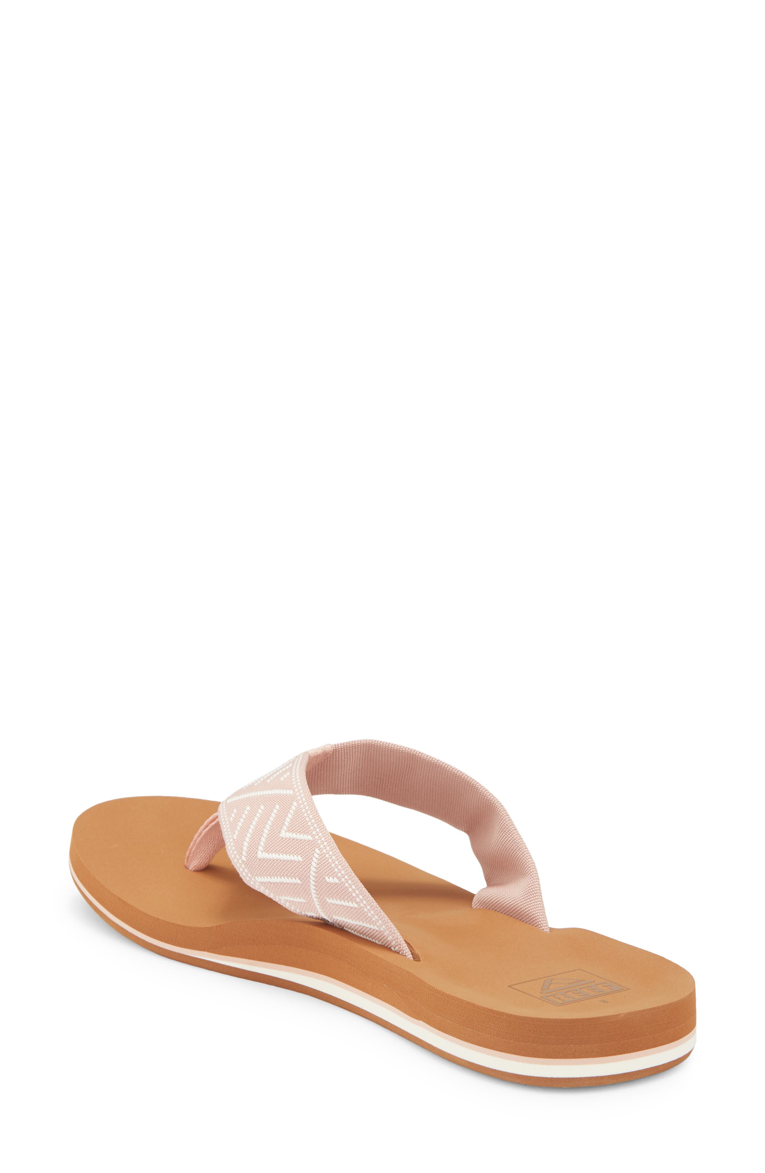 Spring Woven Strap Flip Flop, Alternate, color, CAMEO ROSE