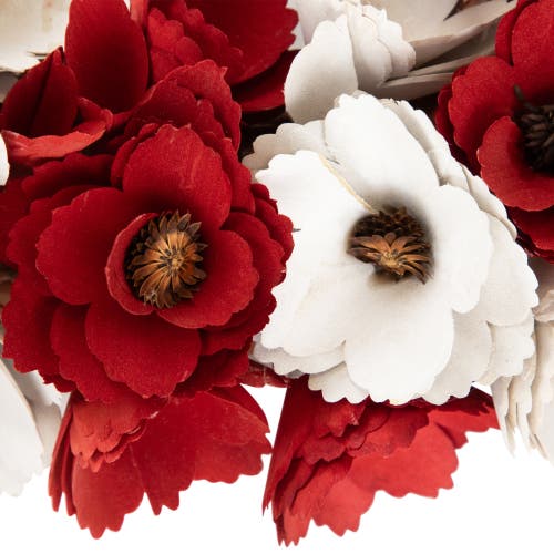 NORTHLIGHT NORTHLIGHT WOODEN ROSES FLORAL FLAG PATRIOTIC WREATH